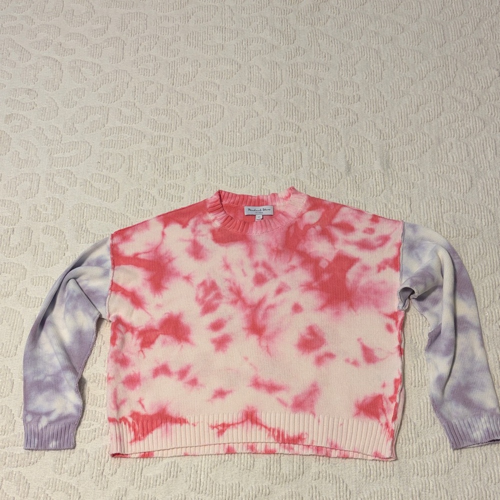 Michael Stars Cotton Tye Die Boxy Sweater Size XS